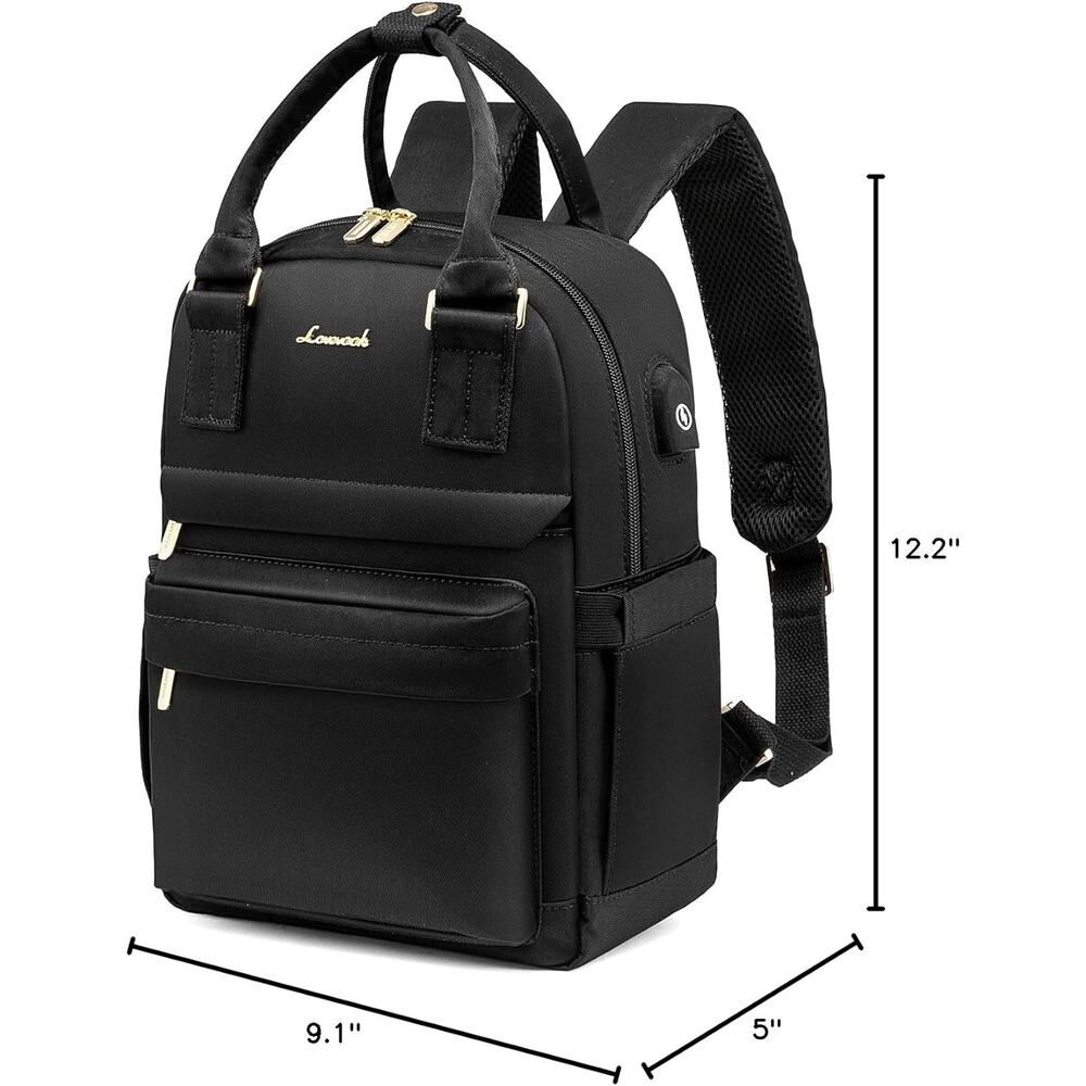 Lovevook Black Women's Tote Backpack Bag - Picture 2 of 6